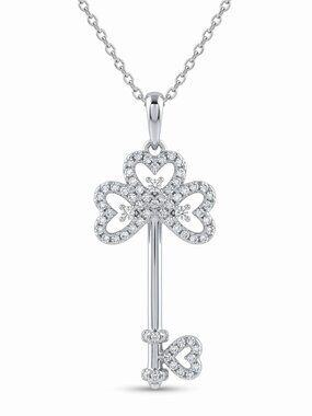 Heart Key Necklace, Charmed Aroma